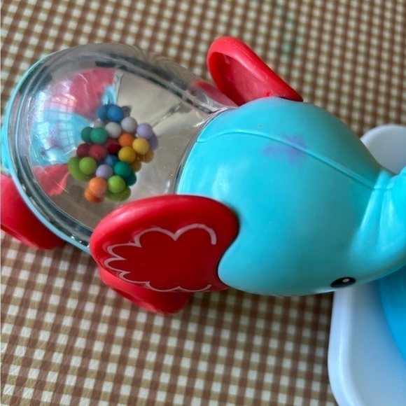 Fisher Price toy bundle. Poppity Pop elephant/stacking rings/ avocado rattle - Picture 5 of 9